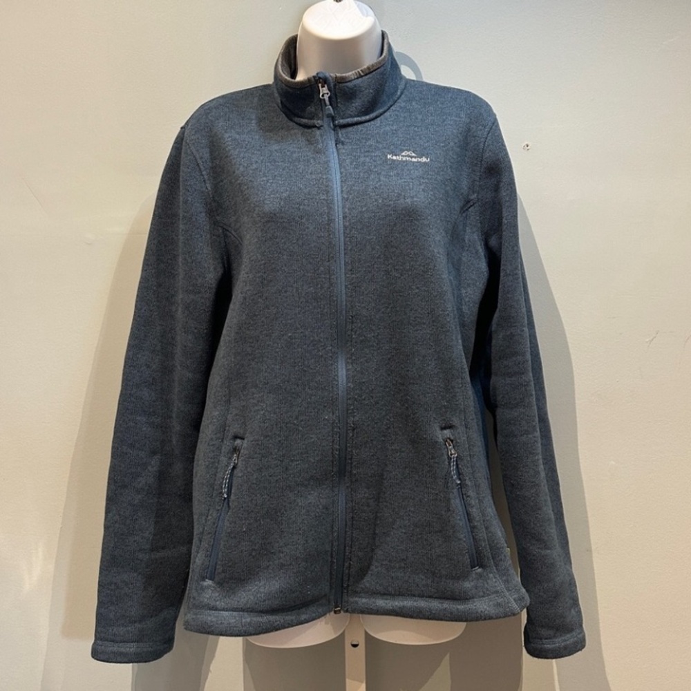 Kathmandu Blue Grey Fleece Jacket Size 14